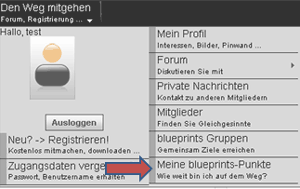 Punkte sammeln auf blueprints
