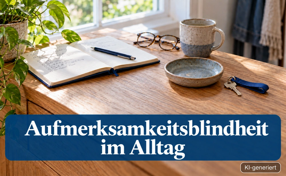 Aufmerksamkeitsblindheit im Alltag - Symbolbild