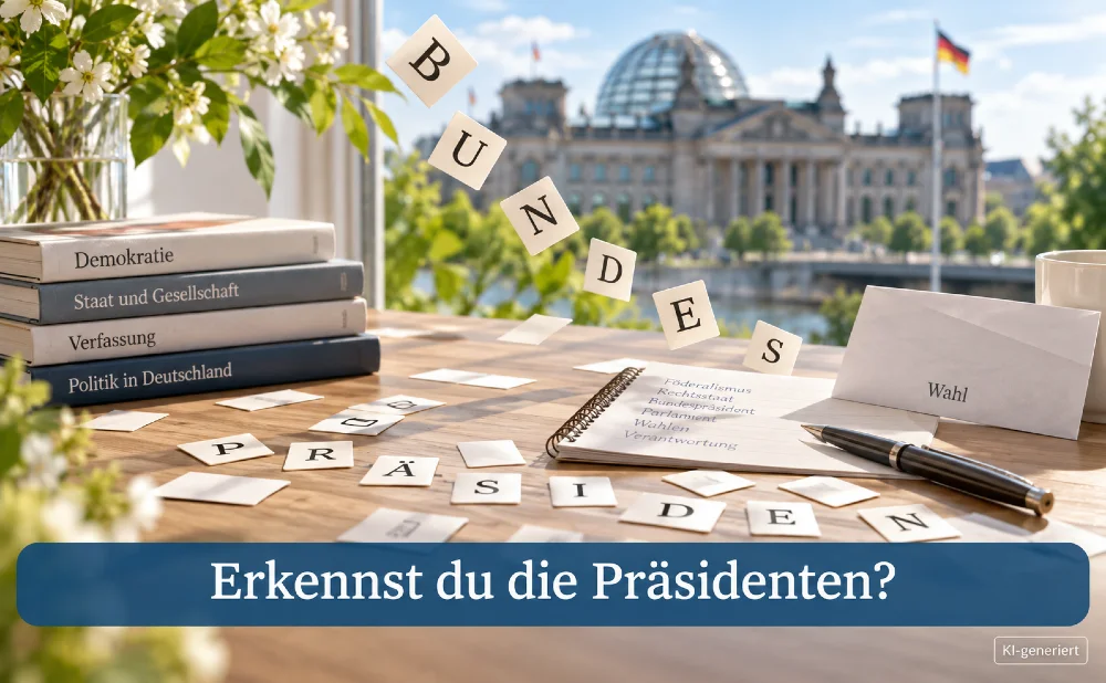 Buchstabensalat Bundespräsidenten - Symbolbild