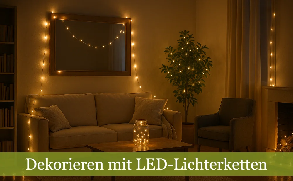 Dekorieren mit LED-Lichterketten