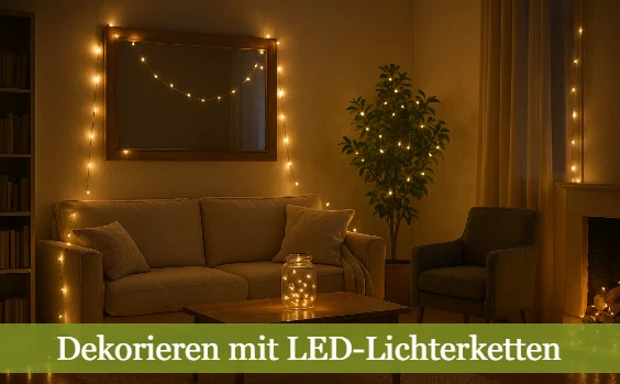 Dekorieren mit LED-Lichterketten