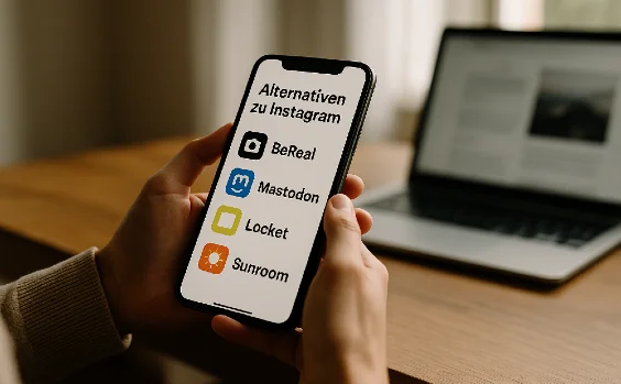 Ruhigere Social Apps als Alternative zu Instagramm auf Startbildschirm