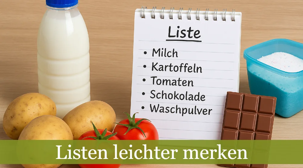 Listen leichter merken