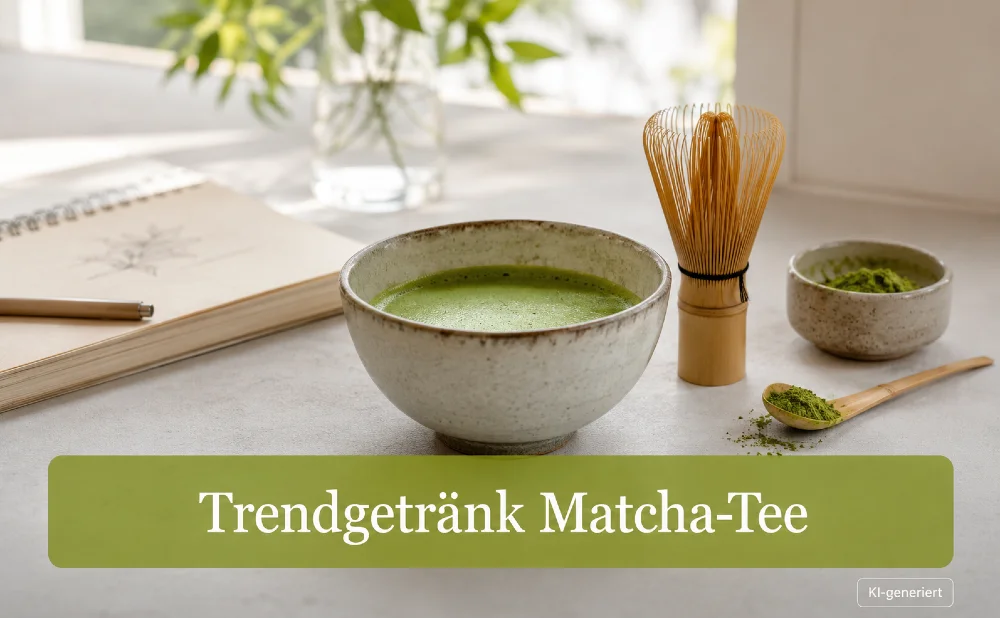 Trendgetränk Matcha-Tee - Symbolbild