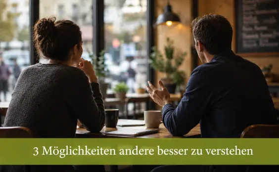 Zwei Menschen im Cafe