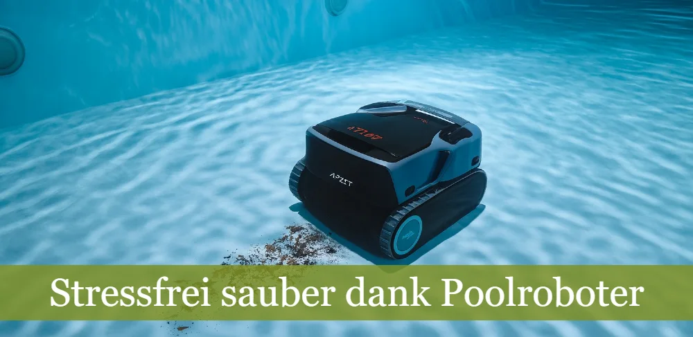 Poolroboter unter Wasser