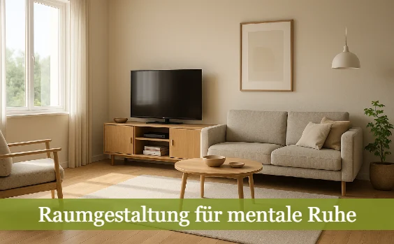 Raumgestaltung für mentale Ruhe - Beispiel-Wohnzimmer
