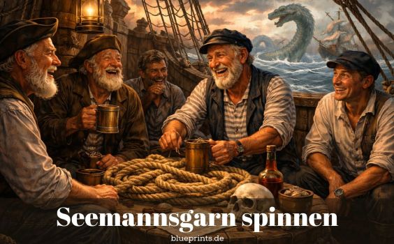 Seeleute spinnen Seemannsgarn.