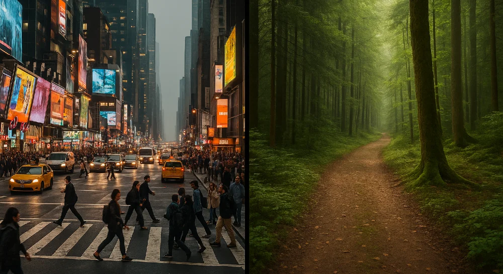 stadt versus natur 1000