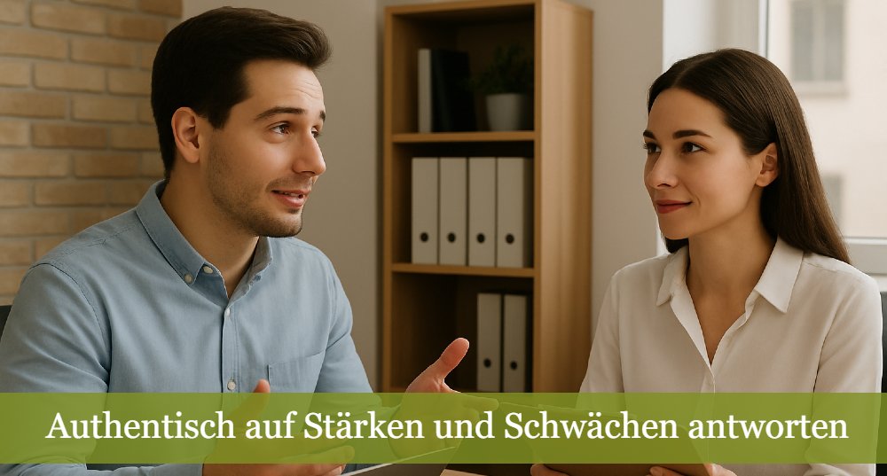 Authentisch auf Stärken und Schwächen antworten