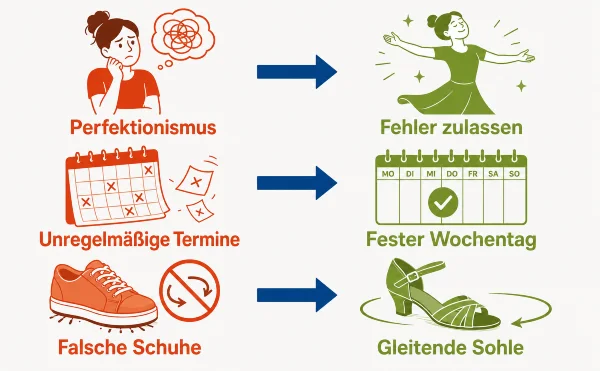 Drei wichtige Punkte beim Tanzen mit 40