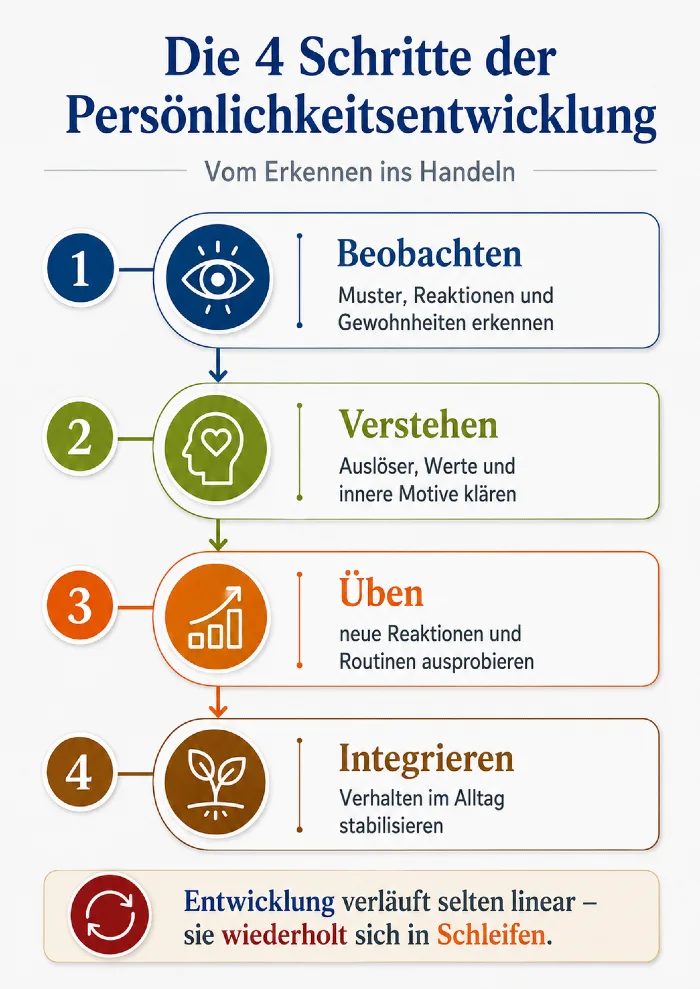vier schritte persoenlichkeitsentwicklung