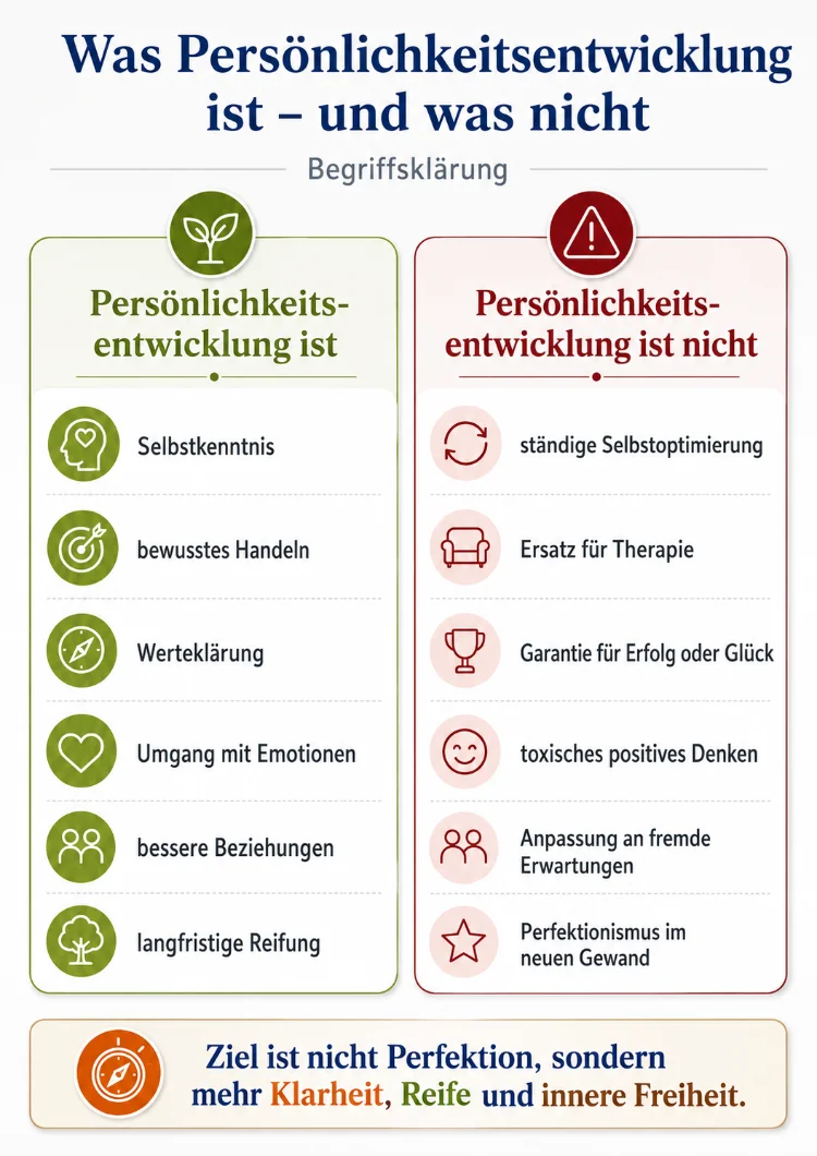 was persoenlichkeitsentwicklung ist und was nicht