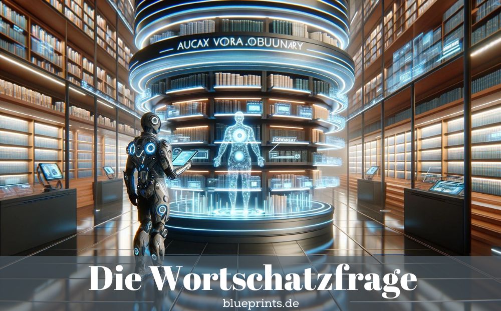 Ein Roboter lernt eine Sprache.