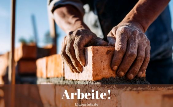 Ein Maurer bei der Arbeit