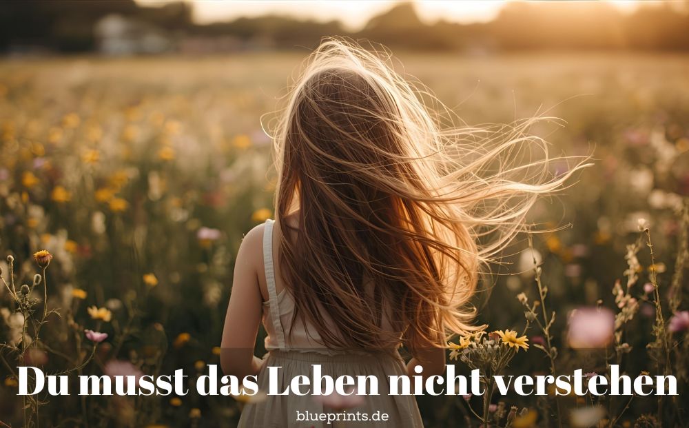 Mädchen auf einer Blumenwiese