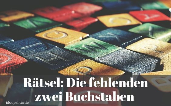 Buchstaben auf Holzklötzchen