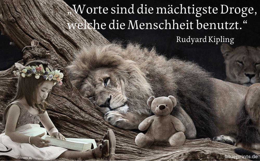 Ein Mädchen liest in einem Buch.