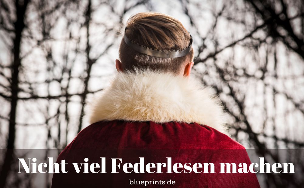 Mann in Königsrobe